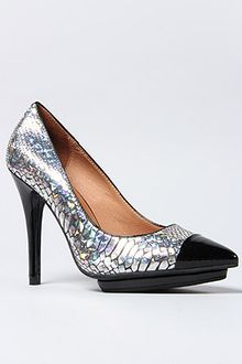 Jeffrey Campbell Metallic Snake and Patent Pumps - Lyst