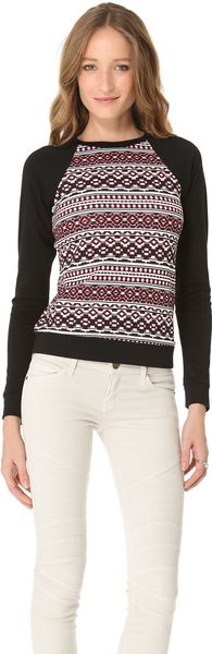 Pencey Curved Raglan Top - Lyst