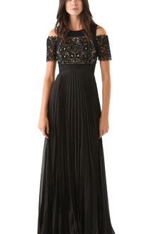 Temperley London Catherine Lace Trim Gown - Lyst
