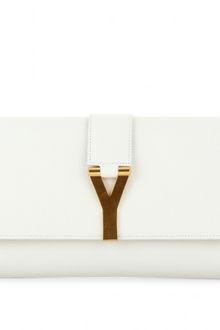 Yves Saint Laurent Chyc Leather Clutch - Lyst