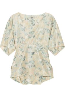 Acne Jody Printed Taffeta Top - Lyst