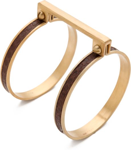 A.l.c. Exotic Handcuff Bracelet in Gold - Lyst