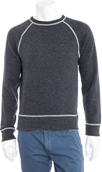 Billy Reid Crew Sweatshirt - Lyst
