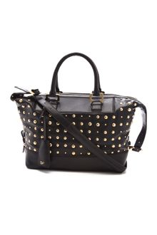 Diane Von Furstenberg Drew Studded Satchel - Lyst