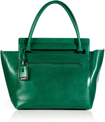 Jil Sander Emerald Leather New Malavoglia Bag - Lyst