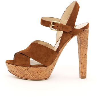 Kors By Michael Kors Adair Suede Sandal - Lyst