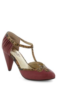 ModCloth All Dressed Up Heel in Matte Rosewood - Lyst