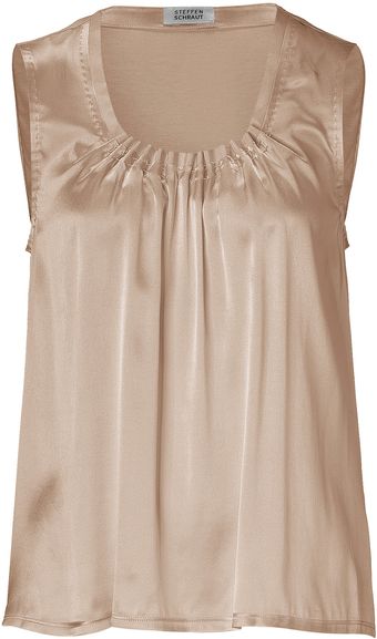 Steffen Schraut  Silk Satin Martha Sleeveless Top - Lyst