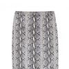 Tibi Python Printed Leather Skirt in Gray (blue multi) - Lyst