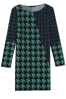 Tibi Houndstooth Jersey Shift Dress - Lyst