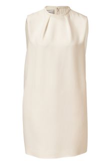 Valentino Ivory Silk Dress - Lyst