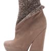 Vic Matie' Mixed Platform Booties in Brown (mud) - Lyst