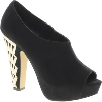 Asos Asos Turtle Peep Toe Shoe Boots with Metal Heels - Lyst