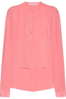 Diane Von Furstenberg Hayden Pleated Silk Crepe De Chine Blouse - Lyst