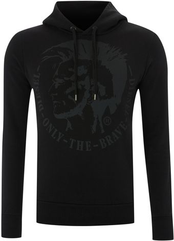 Diesel Mohican Print Hooded Jumper - Lyst