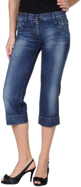 Dolce & Gabbana Denim Capris - Lyst
