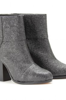 Rag & Bone Classic Newbury Metallic Crinkle Ankle Boots - Lyst