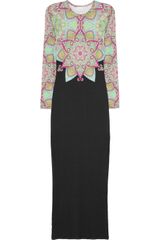 Jonathan Saunders Printed Stretchjersey Maxi Dress