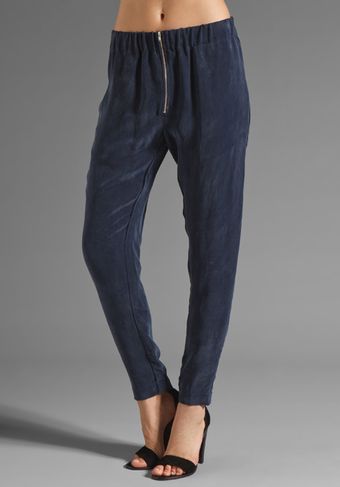 Enza Costa Cupro Ankle Pant - Lyst