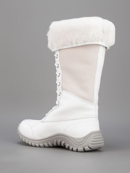 white ugg boots for ugg adirondack snow boot in white lyst white ugg boots for ugg adirondack snow boot in white lyst
