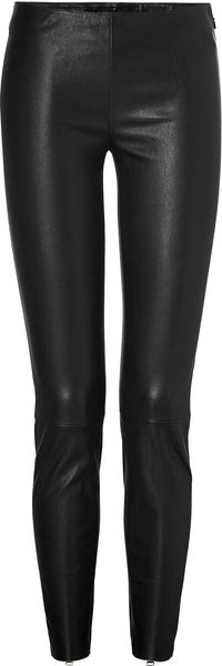 Jitrois Black Leather Calecon Zip Pants - Lyst