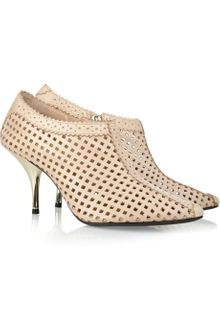 McQ by Alexander McQueen Cutout Leather Ankle Boots - Lyst