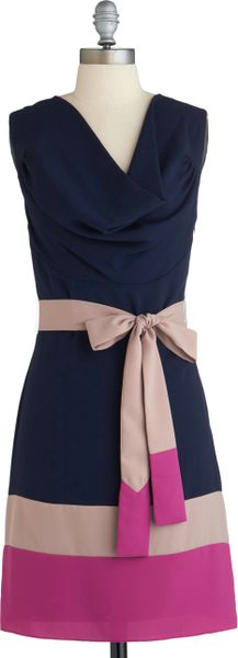 Modcloth Lines Of Poetry Dress in Deep in Blue - Lyst