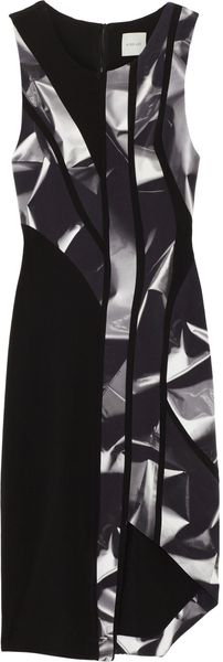 Dion Lee Printed Silkblend Dress - Lyst