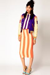House Of Holland Striped Tube Skirt