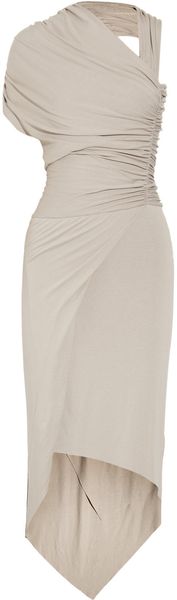 Mason by Michelle Mason Asymmetric Ruched Stretchjersey Dress - Lyst