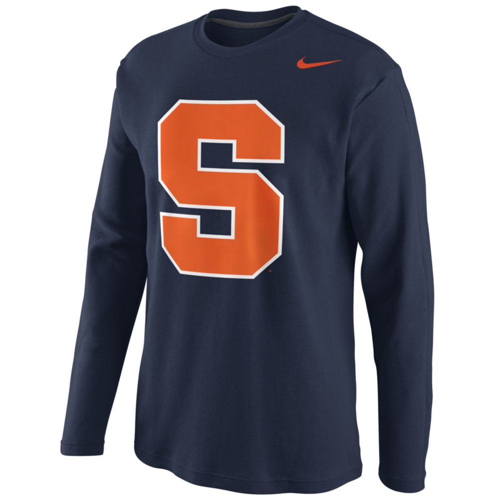 Nike Syracuse Orange Thermal Shirt in Blue for Men (orange) | Lyst