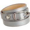 Balenciaga Arena Classic Double Tour Bracelet in Silver - Lyst