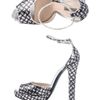 Bottega Veneta Silver Sequin Shoes in Silver - Lyst