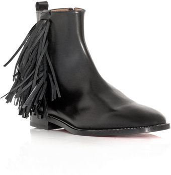 Christian Louboutin Jimmy Flat Ankle Boots - Lyst