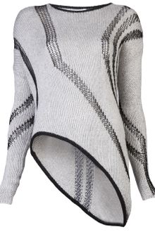 Helmut Lang Asymmetrical Sweater - Lyst