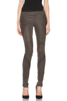 Helmut Lang Patina Stretch Cheyenne Leather Armor Leggings in Deer - Lyst