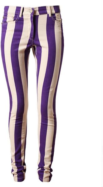House Of Holland Striped Denim Jeans - Lyst