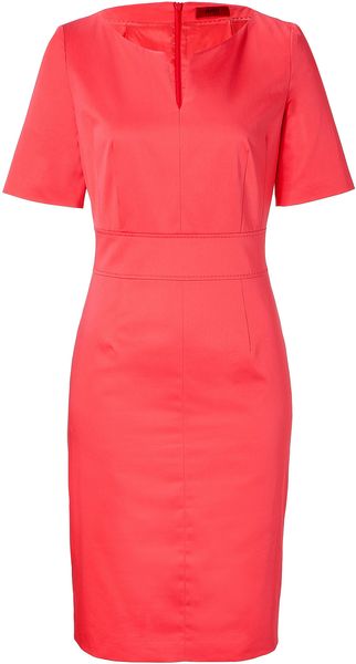 Hugo Bright Red Kenina Dress - Lyst