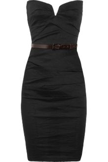 La Petite Salope Strapless Stretch Linenblend Dress - Lyst