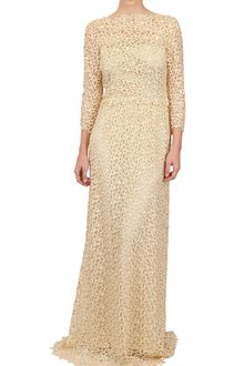 Luisa Beccaria Macrame Silk Long Dress - Lyst