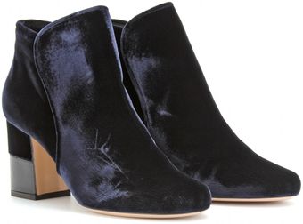 Vionnet Velvet Ankle Boots - Lyst