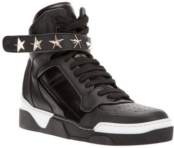 Givenchy Star Studded Hitop Sneaker - Lyst
