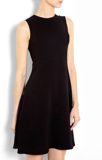 Joseph Black Doll Crepe Stretch Flare Dress - Lyst