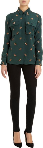 Sea Fox Print Shirt - Lyst