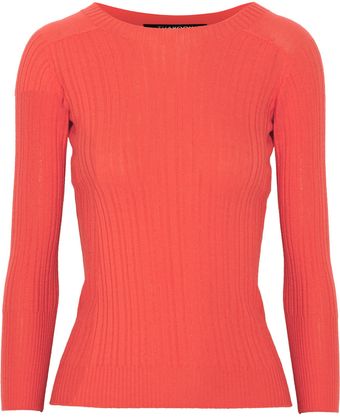 Thakoon Ribbed Pointelle Wool Sweater - Lyst