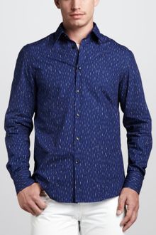 Versace Broken Stripe Sport Shirt - Lyst
