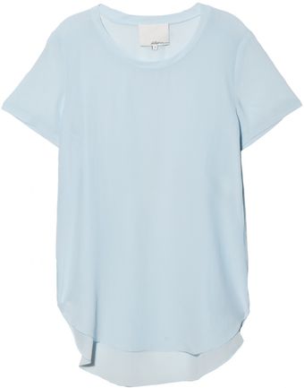 3.1 Phillip Lim Overlap Seam Tee - Lyst