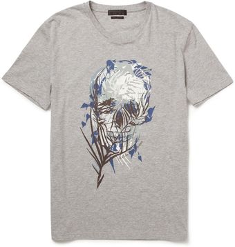 Alexander McQueen Skull Print Cotton T-Shirt - Lyst