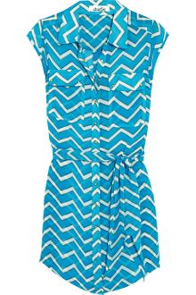 Charlie By Matthew Zink Charlie Printed Silkgeorgette Shirt Dress - Lyst
