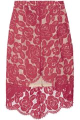 Lover Rosebud Lace Mini Skirt